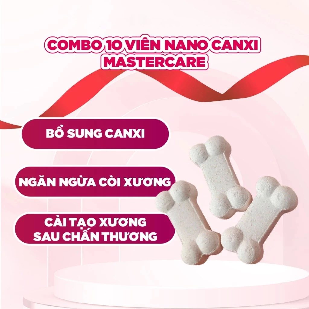 combo 10 viên Nano Canxi cho chó mèo combo 10 viên Nano Canxi cho chó mèo